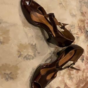 Soft Copper Patent Heels - worn once